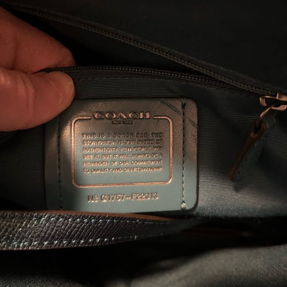 Coach Sierra Teal dome satchel - Picture 3 of 14